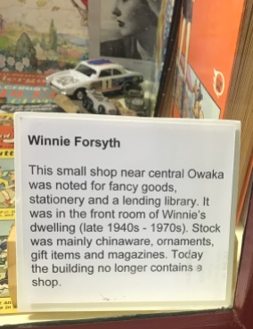 museum Winnie Forsyth sign in window